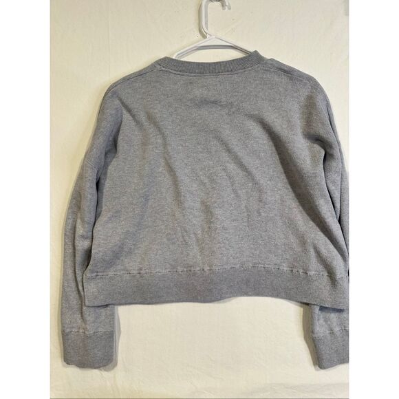 Zadig & Voltaire greyish/purple cropped oversized crewneck bell sleeves, size XS - Picture 7 of 8